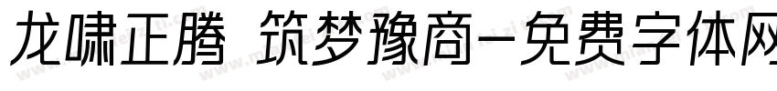 龙啸正腾 筑梦豫商字体转换